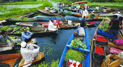 Visit the Floating Vegetable Market